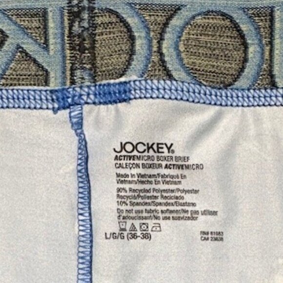 Jockey Microfiber Stretch Boxer Brief Men's L 36 38 Golfing Alligators 5" Inseam - Picture 4 of 4